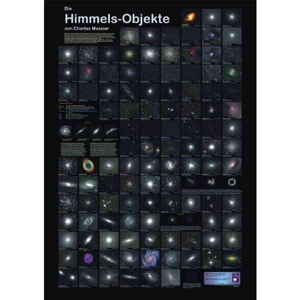 Astro-Poster "Die Himmelsobjekte von Charles Messier"