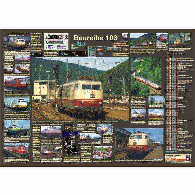 Eisenbahnposter "Baureihe 103"