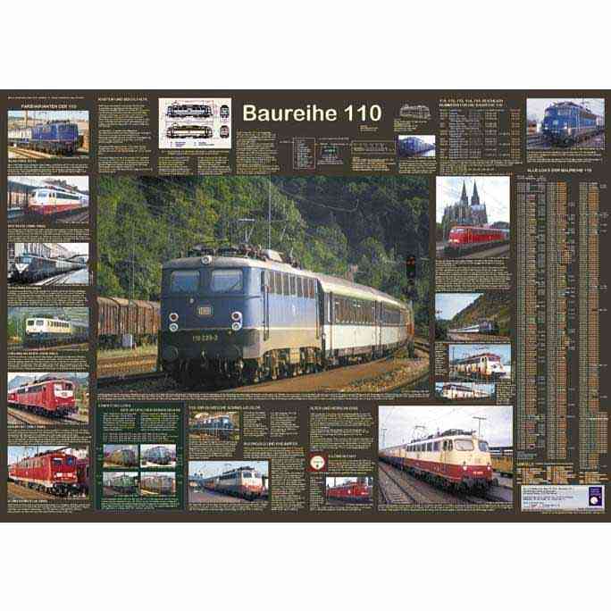 Eisenbahnposter "Baureihe 110"