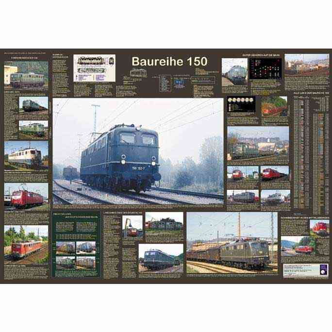 Eisenbahnposter "Baureihe 150"